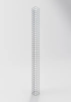 Immagine prodotto di Colonna di gabbioni quadrata 17 cm x 17 cm, 230 cm di altezza, MW 5 cm x 5 cm