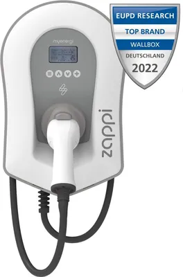 Immagine prodotto di Myenergi Zappi V2.1 7,4 kW - monofase - 32A - Tipo 2 - 6,5 metri - Wallbox-ZAPPI-2H07TW