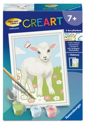 Produktbild von CreArt, Malen nach Zahlen Kinder - Süßes Lämmchen