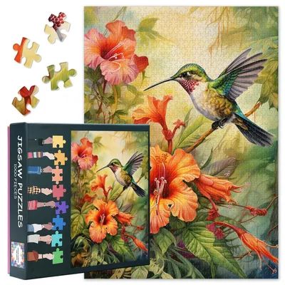 Productafbeelding van Puzzel 1000 Stukjes Met Bloemen voor Volwassenen