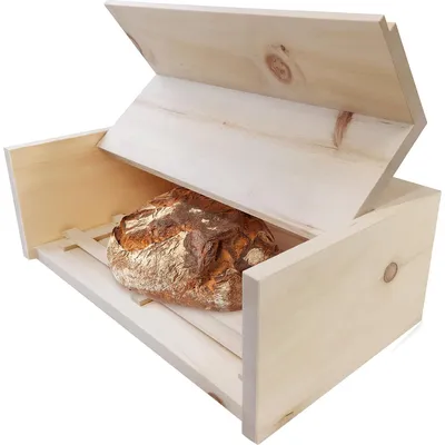 Productafbeelding van ZirbenFamilie: Broodkasten van Zirbenhout - Hygiënische opbergbox van 45x16x25 cm, gemaakt van geurig Zirbenhout - Een product van ZirbenFamilie, bekend van de vakhandel en de horeca