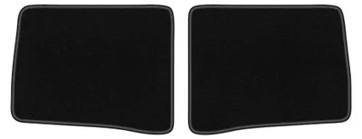 Productafbeelding van Velours achtermatten voor Toyota Prius III XW30 2011-2015 (hatchback) – 2-delig, zwart, op maat – Wielganizator LUX