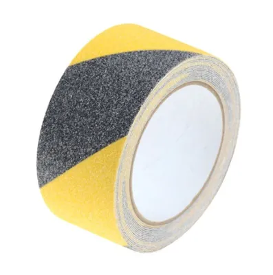 Image de Ruban protecteur antidérapant 2,5cmx5m, noir et jaune