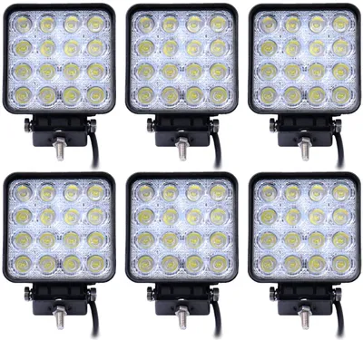 Immagine prodotto di Greenmigo 6X 48W Lampada LED Proiettore quadrato Spot bianco freddo IP67 Faro da lavoro