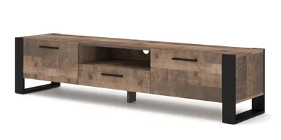 Image de Armoire TV NUKA 200 cm Chêne Grange debout Commode