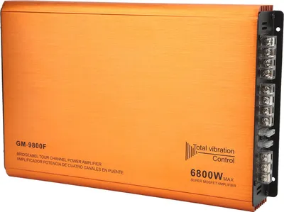 Immagine prodotto di Amplificatore DSP automatico, 6800 W, potente sistema audio universale a 4 canali collegabile in metallo
