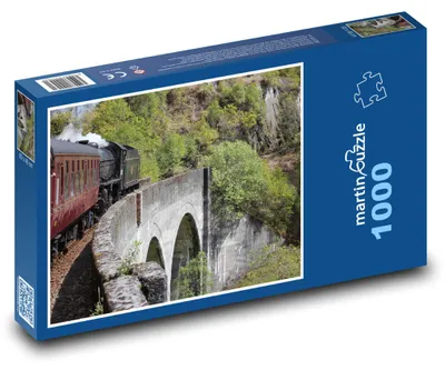 Obrázok produktu pre Puzzle 1000 Parný vlak na akvadukte - martinpuzzle