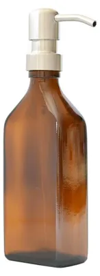Produktbild von Seifenspender aus Glas – 250 ml mit Edelstahlpumpe