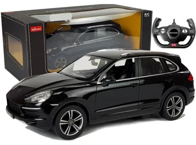 Produktbild von Porsche Cayenne Turbo ferngesteuertes RC Rastar Schwarz 1:14
