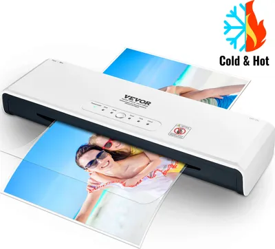 Zdjęcie produktu dla Laminator VEVOR, laminator 33 cm, 4-rolkowy laminator termiczny na gorąco i na zimno, szybkie nagrzewanie, szybki laminator z 3-milimetrowymi foliami do laminacji do domu, biura, szkoły