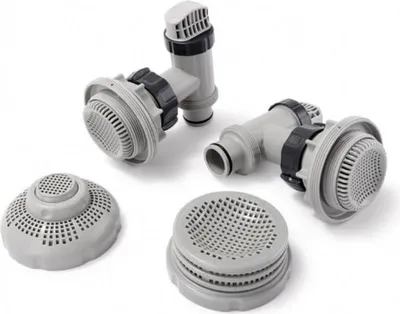 Zdjęcie produktu dla Zestaw wlotowy i wylotowy Intex do pompy filtra piaskowego (Ø 38 mm)