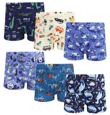 Productafbeelding van Solidchoice - 6-delige Boxershorts voor Jongens van 100% Katoen