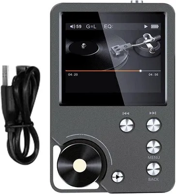 Produktbild von 64 GB MP3-Player mit Bluetooth, DSD DAC, Hi-Res, verlustfreier FLAC-Musikplayer mit Lautsprecher, 2,0-Zoll LCD-Display