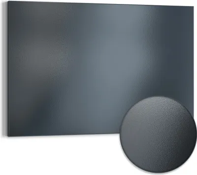 Produktbild von DEQORI Magnettafel Metall 90x60 cm 'Dunkelgrau' Whiteboard Pinnwand Magnetboard Büro