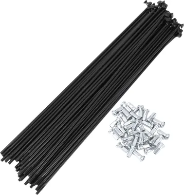 Produktbild von 36 Set 12G Fahrradspeichen 216mm Fahrradspeichen 45 Stahl Schwarz