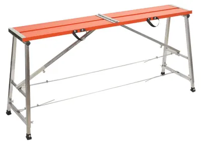 Produktbild von Klappbare Arbeitsplattform - Gerüstbock - 150 x 27 cm - Höhenverstellbar 70–120 cm - Tragfähigkeit 300 kg