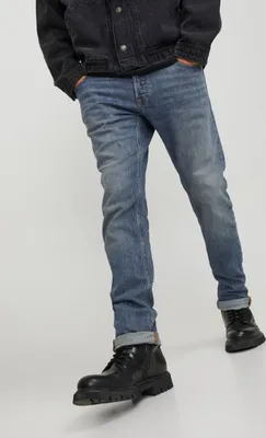 Produktbild von JACK & JONES Slim Fit Jeans Hose Low Rise Stretch Denim Pants JJIGLENN  Größe: 33W / 32L