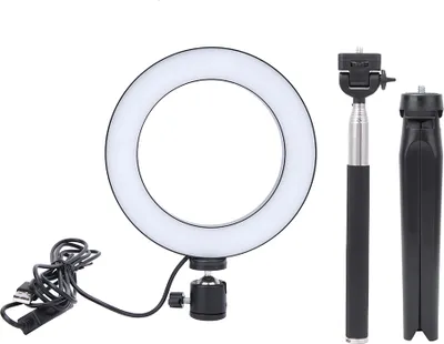 Produktbild von 6 Inch USB Photograph Selfie Ring Light LED Fill Light Desktop Tripod Selfie Stick