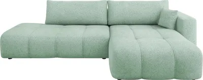 Produktbild von MIRJAN24 Ecksofa Furyn O, Wohnzimmer Eckcouch mit Bettkasten und Schlaffunktion, L-Form, Seite Rechts (Farbe: Coral 55)