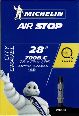 Produktbild von Michelin Schlauch 28 Zoll DV A3 Airstop 35/47-622/635 Dunlop Wood
