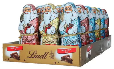 Produktbild von Lindt Weihnachtsmann Glamour 33x70g