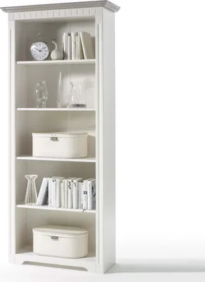 Produktbild von Bücherregal Massivholz weiß CORDOBA