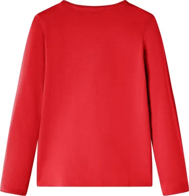Immagine prodotto di vidaXL Camicia a maniche lunghe da bambino rosso 104