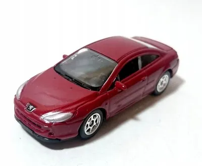Produktbild von Welly Peugeot 407 Coupé Metall Modell Rot 1:64