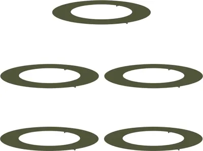 Produktbild von vidaXL geeignet für flache Baumringe 5 pcs Olivgrün Ø50 / 80 cm Stahl