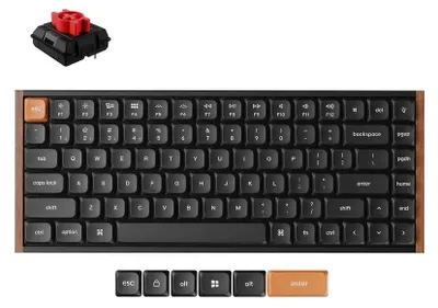 Image de Clavier mécanique sans fil Keychron K3 MAX SE Noir QMK/VIA - Interrupteur Milk POM Red