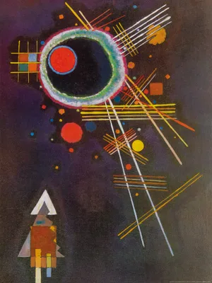 Produktbild von Wassily Kandinsky Kunstdruck Bild - Strahlenlinien, 1927 (80 x 60 cm)