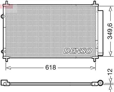 Produktbild von DENSO DCN50117 Kondensator Klimaanlage Klimakondensator für TOYOTA Yaris Schrägheck (P13) +Trockner