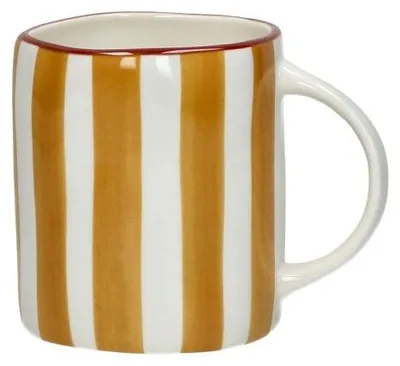 Immagine prodotto di Pomax Mykonos: Tazza in porcellana, colore giallo, dimensioni 12 x 8,5 x 9 cm