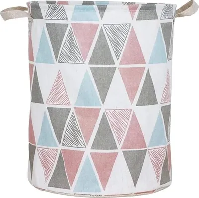 Image de Panier à jouets pliable, panier à linge, organiseur triangulaire, 45 cm
