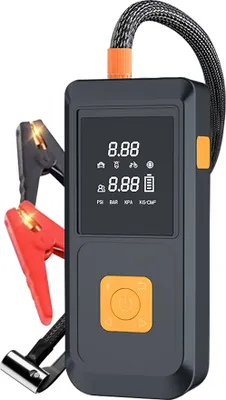 Produktbild von 1000A Jump Starter ze sprężarką powietrza, oświetleniem LED i power bankiem, do silników o pojemności do 4,0 litrów