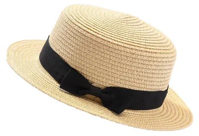 Obrázok produktu pre Dámska slnečná čiapka, slamenná, skladacia, béžová, obvod 57 cm, okraj 5,5 cm, výška 9 cm