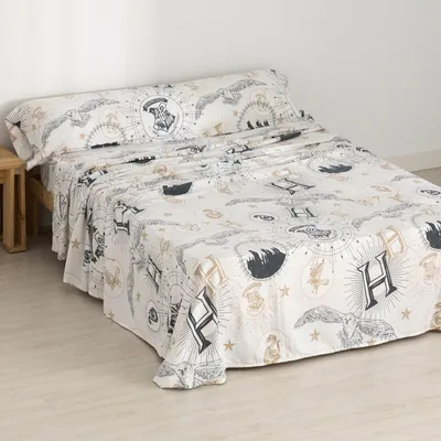 Produktbild von Bettwäsche-Set Harry Potter Beige Einzelmatratze 175 x 270 cm
