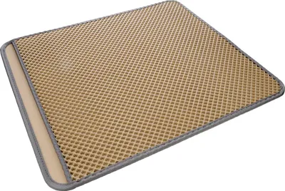 Produktbild von Flamingo Katzenstreu Matte Matz rechteckig beige, Maße: 70 x 60 x 1,3 cm