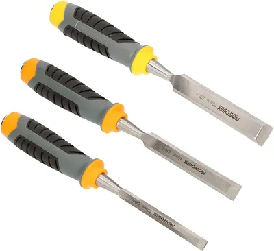 Produktbild von KOTARBAU® 3er Set Stechbeitel 10, 15, 20 mm in Profiqualität für manuelle Holzbearbeitung