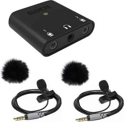 Produktbild von Rode AI-Micro Interface mit 2x Smartlav+ mit 2x WS05