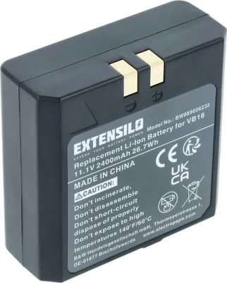 Produktbild von EXTENSILO Akku Ersatz für Godox VB19, VB18 für Blitzgerät, Kamera-Blitz (2400 mAh, 11,1 V, Li-Ion)