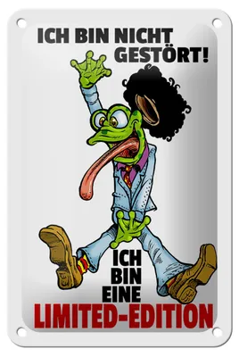 Produktbild von Blechschild Spruch 12x18 cm Nicht gestört, Limited Edition
