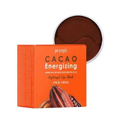 Zdjęcie produktu dla PETITFEE Cacao Energizing Hydrogel Eye Mask 84 g 60 szt. - Płatki hydrożelowe z ekstraktem z kakao o działaniu wygładzającym skórę wokół oczu