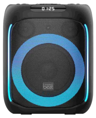 Image de Enceinte portable TWS 100 BT Beat Party 300 W, Bluetooth 5.0, MP3, USB, entrée AUX, 2 micros, éclairage LED, noir