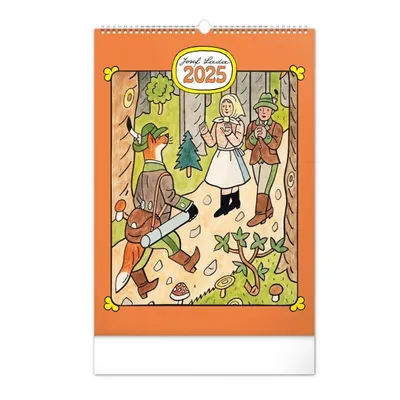 Produktbild von Wandkalender Josef Lada 2025, 33 × 46 cm