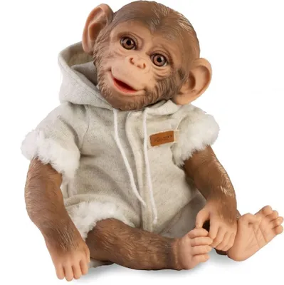 Produktbild von Guca 989 REBORN MONKEY - realistisches Affenbaby mit weichem Stoffkörper - 32 cm