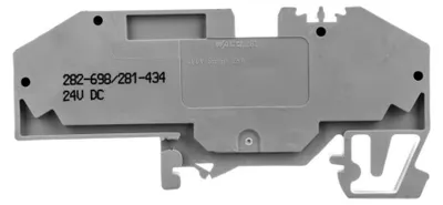 Obrázek produktu pro Pojistkový blok WAGO 2-L 282-698/281-434 šedý pro pojistku vozidla 24V
