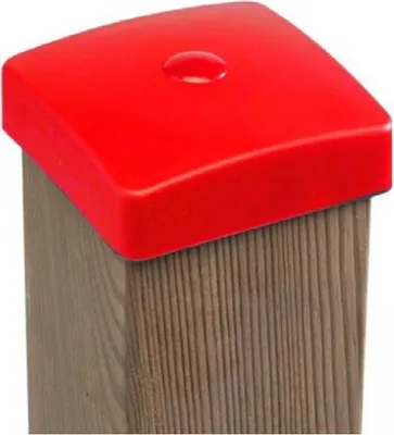 Produktbild von Pfostenkappe ROT 70 x 70 mm Pyramide Kappe für Pfosten 7 x 7 cm Spielturm