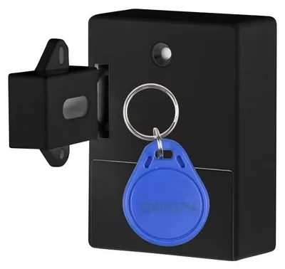 Obrázok produktu pre Technstar® inteligentný zámok, EMID IC, digitálny, diskrétny, odomknutie RFID kartou, kontrola prístupu, čierna