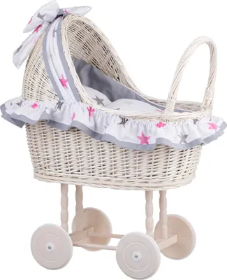 Produktbild von LULU Puppenwagen mit Bettwäsche 48X28 H38/60 CM